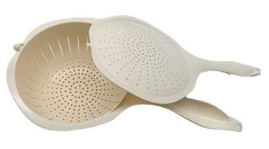 Дуршлаг с крышкой, слоновая кость IS10319/12 Spark Plast (арт. 860852)