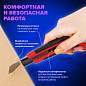 Нож канцелярский 18 мм BRAUBERG "Universal", 3 лезвия в комплекте, автофиксатор, резиновые вставки, 230919 (арт. 230919)