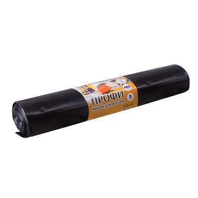 Мешки для мусора 480 л, черные, в рулоне 5 шт., ПВД, 65 мкм, 130х170 см, особо прочные, КОНЦЕПЦИЯ БЫТА "Профи", 2890 (арт. 603735)