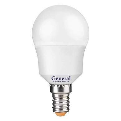 General шар P45 E14 7W 2700K 2K 45x80 пластик/алюмин. 640600 (арт. 583933)