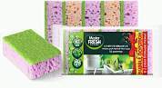 Губки для мытья посуды XL bubble-поролон, 5шт. микс яркие цвета,С0006055 Master FRESH (арт. 828798)