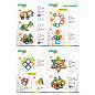 Магнитный конструктор BIG MAGNETIC BLOCKS-34, 34 детали, с колесной базой, BRAUBERG KIDS, 663845 (арт. 663845)