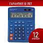 Калькулятор настольный BRAUBERG EXTRA-12-BU (206x155 мм), 12 разрядов, двойное питание, СИНИЙ, 250482 (арт. 250482)