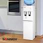 Кулер для воды SONNEN FSE-02H, напольный, НАГРЕВ/ОХЛАЖДЕНИЕ ЭЛЕКТРОННОЕ, 2 крана, белый, 454997 (арт. 454997)