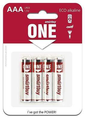 Элемент питания Smartbuy One Lr03/286 Bl4 Soba-3A04B-Eco (48/480) (арт. 660770)