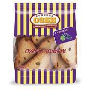 Сухари СЕМЕЙКА ОЗБИ с изюмом в сахаре, 300 г, 1269 (арт. 622724)