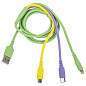 Кабель для зарядки 3 в 1 USB 2.0-Micro USB/Type-C/Lightning, 1 м, SONNEN, медь, 513562 (арт. 513562)