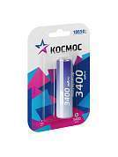 Ак-р Космос 18650 Li-ion 3400mAh 3.7V BL1 без защиты KOC18650Li-ion34UBL1 (арт. 837766)