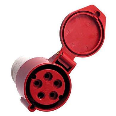EKF силовая розетка CEE (разъем) переносная 215 3Р+РЕ+N 16А 380В IP44  ps-215-16-380 (арт. 459746)