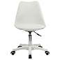 Кресло стул BRABIX "Eames MG-310 PL", пластик белый, экокожа белая, 532926 (арт. 532926)
