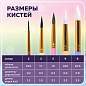 Кисти НАБОР 5 шт. (БЕЛКА круглая № 3; КОЗА круглые № 6, 8; ПОНИ круглые № 2, 5), BRAUBERG KIDS, 201080 (арт. 201080)