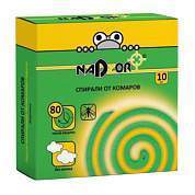 Спирали от комаров бездымные 10 шт., NADZOR, 22664 (арт. 701801)