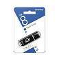 Флеш-диск 8 GB, SMARTBUY Glossy, USB 2.0, черный, SB8GBGS-K (арт. 512177)