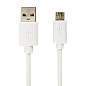 Кабель USB2.0-micro USB, 1 м, SONNEN, медь, для передачи данных и зарядки, белый, 513557 (арт. 513557)