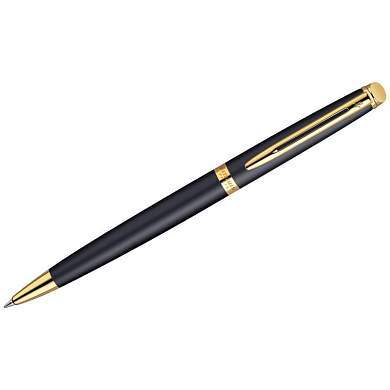 Ручка шариковая Waterman "Hemisphere Matt Black GT" синяя, 1,0мм, подарочная упаковка (арт. 180954)