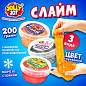 Слайм МИКС, 200 г, АССОРТИ, 3 вида, JOLLY JOT (ДЖОЛЛИ ДЖОТ), 667322 (арт. 667322)