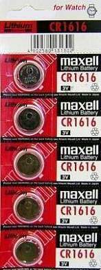 Элемент питания Maxell CR1616 BL5 (арт. 14252)