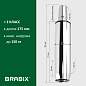 Газлифт BRABIX A-80 суперкороткий, ХРОМ, длина в открытом виде 305 мм, d50 мм, класс 2, 532003 (арт. 532003)