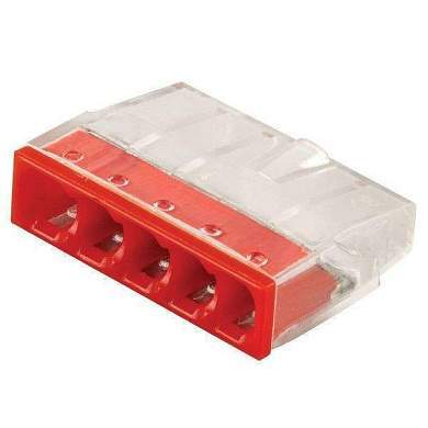 STEKKER клеммная колодка СМК LD2273-205 5x(0,5-2,5мм2) 450V 24A б/пасты латунь/сталь 32391 (арт. 715878)
