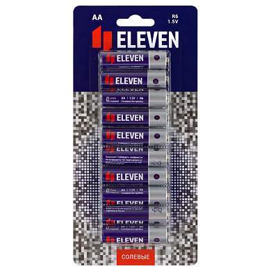Батарейка Eleven AA (R6) солевая, BC10 (арт. 376036)