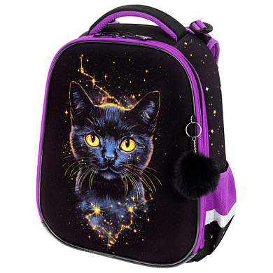Ранец BRAUBERG ORIGINAL, 2 отделения, с брелоком, "Космический кот", 38х29х16 см, 274403 (арт. 274403)