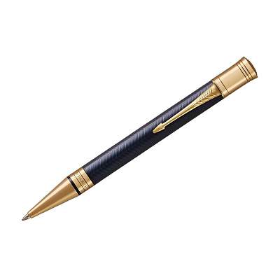Ручка шариковая Parker "Duofold Prestige Blue Chevron GT" черная, 1,0мм, подарочная упаковка (арт. 254092)