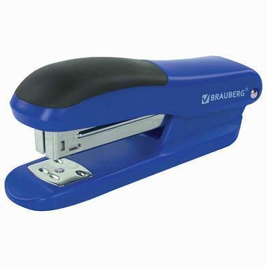 Степлер №24/6, 26/6 BRAUBERG "SX-39", до 25 листов, синий, 228591 (арт. 228591)