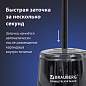 Точилка электрическая BRAUBERG DOUBLE BLADE BLACK, двойное лезвие, питание от 2 батареек АА, 271336 (арт. 271336)