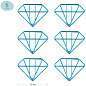 Скрепки фигурные 25мм, MESHU "Diamonds", 6шт., пакет с европодвесом (арт. 328217)