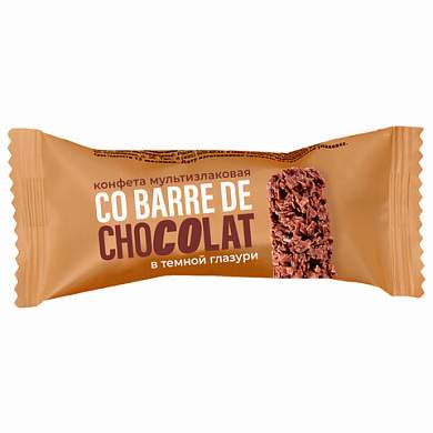 Конфеты мультизлаковые CO BARRE DE CHOCOLAT с темной глазурью, 1000 г (арт. 624008)