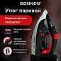 Утюг SONNEN SI-588, 2200 Вт, керамическое покрытие, паровой удар, черный/красный, 455279 (арт. 455279)