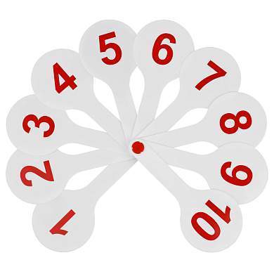 Веер-касса цифр от 1 до 20 прямой и обратный счет, СТАММ (арт. 323231)