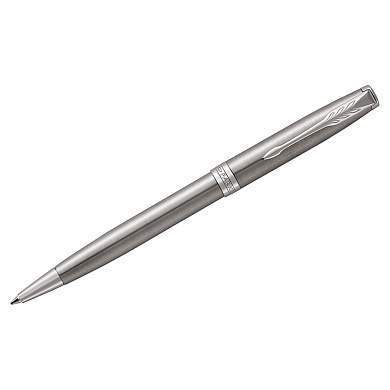 Ручка шариковая Parker "Sonnet Stainless Steel CT" черная, 1,0мм, поворот., подарочная упаковка (арт. 240063)