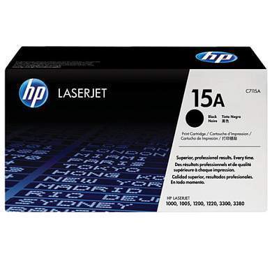 Картридж лазерный HP (C7115А) LaserJet 1000/1200/3300/3380 и другие, №15А, оригинальный, 2500 стр., С7115А (арт. 360194)