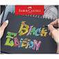 Карандаши цветные Faber-Castell "Black Edition", 24цв., трехгран., черное дерево, заточен., картон. (арт. 327099)