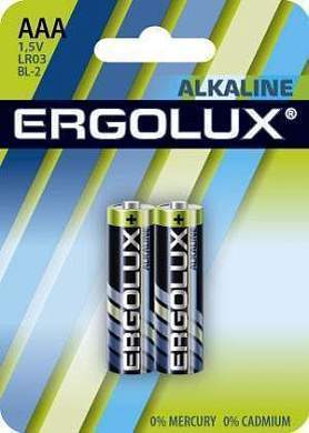 Элемент питания Ergolux Lr03/286 Bl2 (арт. 481166)