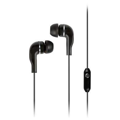 Наушники-вкладыши с микрофоном SmartBuy S4, 1м, черный (арт. 321318)