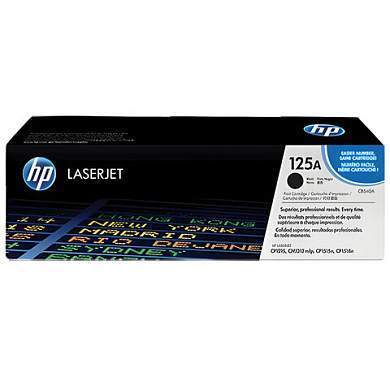 Картридж лазерный HP (CB540A) ColorLaserJet CP1215/CP1515N и др, №125A, черный, оригинальный, 2200 страниц (арт. 360554)