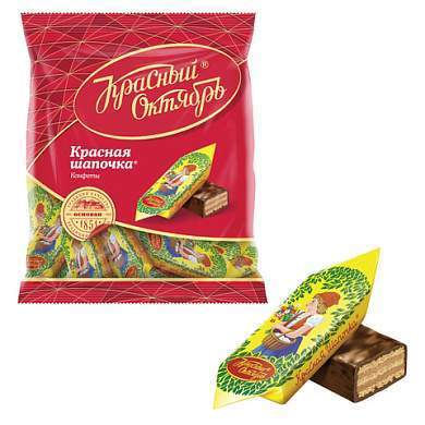 Конфеты шоколадные КРАСНЫЙ ОКТЯБРЬ "Красная шапочка", 250 г, пакет, КО03926 (арт. 620548)