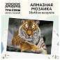Алмазная мозаика ТРИ СОВЫ "Тигр", 30*40см, холст, картонная коробка с пластиковой ручкой (арт. 360945)
