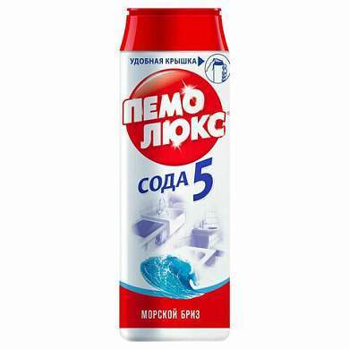 Чистящее средство 480 г, ПЕМОЛЮКС Сода-5/7 "Морской бриз", порошок (арт. 608933)