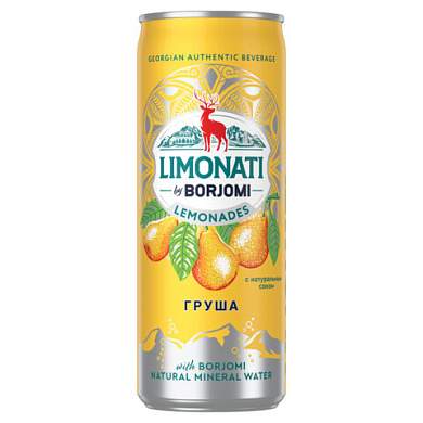 Напиток ГАЗИРОВАННЫЙ BORJOMI "Груша" 0,33 л, BR000147 (арт. 624942)