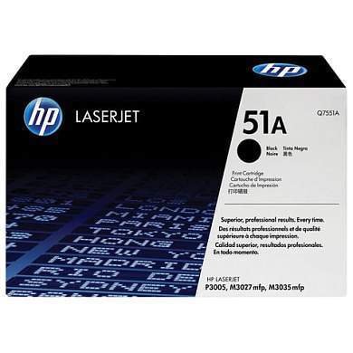 Картридж лазерный HP (Q7551A) LaserJet M3035/3027/P3005 и другие, №51А, оригинальный, ресурс 6500 страниц (арт. 360516)