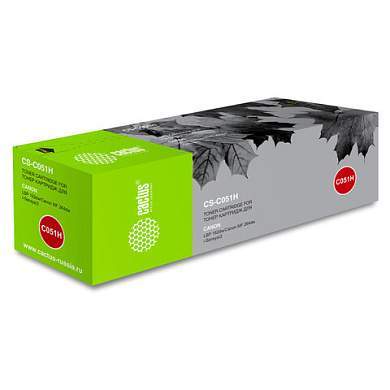 Тонер-картридж CACTUS (CS-C051H) для Canon LBP 162dw/MF 264dw/267dw/269dw, черный, ресурс 4100 страниц (арт. 363372)