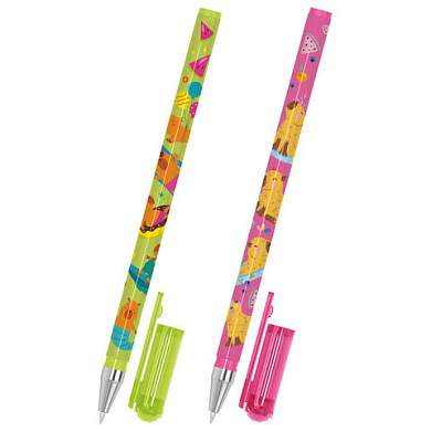 Ручка шариковая с принтом FUNSTER STICK "CUTE CAPY", СИНЯЯ, SOFT TOUCH покрытие, узел 0,7 мм, линия письма 0,35 м, 144393 (арт. 144393)