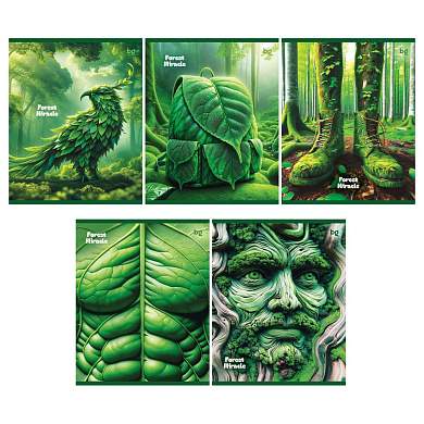 Тетрадь 96л., А5, линия BG "Forest miracle", эконом (арт. 368821)