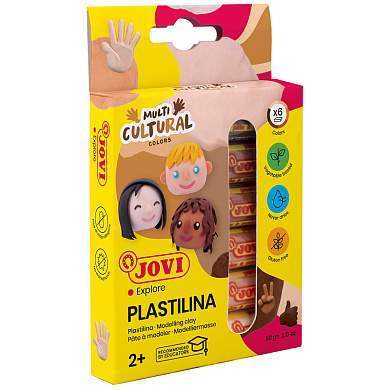 Пластилин растительный JOVI, 6 цветов "Multicultural", 15г, картон, европодвес (арт. 330180)