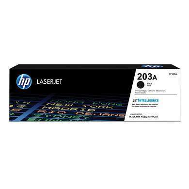 Картридж лазерный HP (CF540A) LaserJet Pro M254/M280/M281, №203A, черный, оригинальный, ресурс 1400 страниц (арт. 362930)