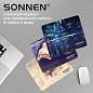 Коврик для мыши SONNEN "KITTEN", резина + ткань, 220х180х3 мм, 513313 (арт. 513313)