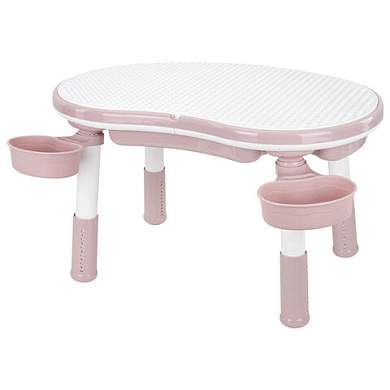 Стол детский трансформер 3 в 1 BRABIX KIDS CT-001, растущий, 2-8 лет, пластик, розовый, 533289 (арт. 533289)